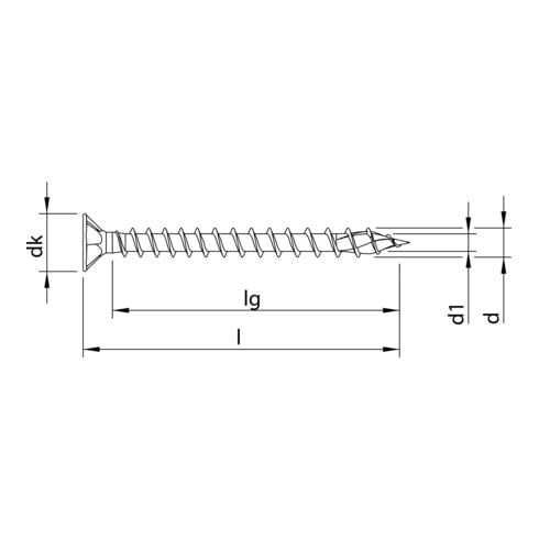 HECO-TOPIX-plus 5,0 x 20, Senkkopf, Pozi-Drive, VVG, A3K 60802