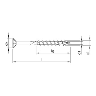 HECO-TOPIX-plus Senkkopf, Pozi-Drive, TG, A3K