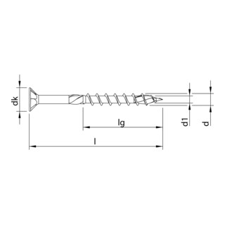 HECO HECO-TOPIX-plus tête fraisée, HECO-Drive, TG, A3L