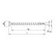 HECO-TOPIX-plus 5,0 x 50, tête fraisée, HD-25, FTV, A3K, 200 pcs.-2