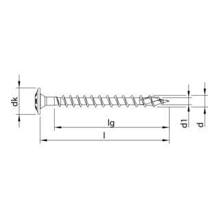 HECO-TOPIX-plus Rückwandschraube, T-Drive, VVG, A3K