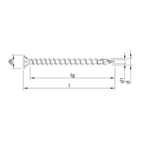 HECO-TOPIX-plus 5,0 x 70, tête fraisée, HD-25, FTV, A3K, 200 pcs.