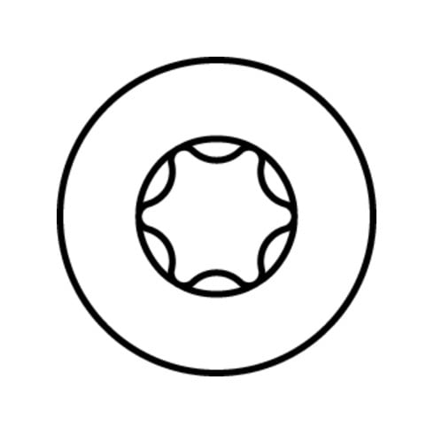 HECO-TOPIX-plus 6,0 x 280, tête ronde large, T-Drive, FP, A3K, 100 pcs. (HTP-T-FH-PT-6,0x280/72)