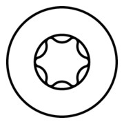 HECO-TOPIX-plus 6,0 x 60, Testa rotonda, T-Drive, VVG, A3K-4