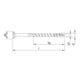 HECO-TOPIX-plus 6,0 x 80, tête fraisée, HD-25, FP, A3K, 100 pcs.