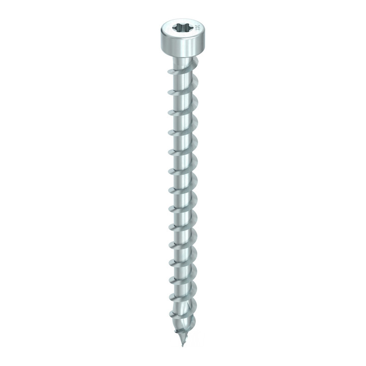 Set Heco HECO-TOPIX-plus 8,0 x 200, Zylinderkopf, T-Drive, VG, A2K + Einschraubhilfe + Langbits
