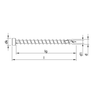 HECO-TOPIX-plus Testa di cilindro, T-Drive, VG, A3K
