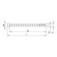 HECO-TOPIX-plus 8,0 x 260, testa cilindrica, T-Drive, VG, A3K-2