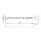 HECO-TOPIX-plus 8,0 x 260, Zylinderkopf, T-Drive, VG, A3K