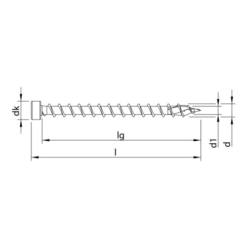 HECO-TOPIX-plus 8,0 x 280, testa cilindrica, T-Drive, VG, A3K