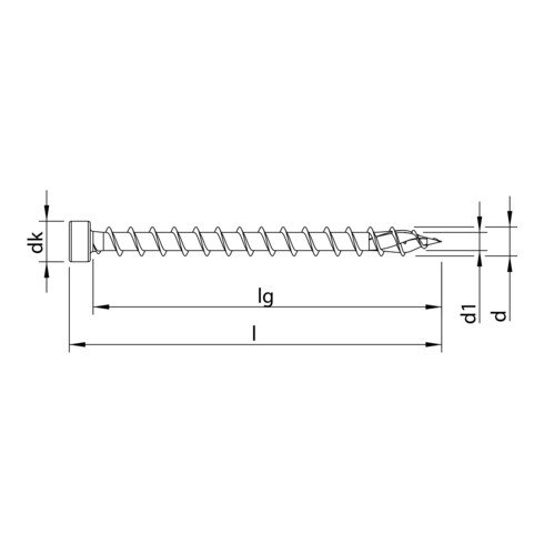 HECO-TOPIX-plus 8,0 x 280, Zylinderkopf, T-Drive, VG, A3K