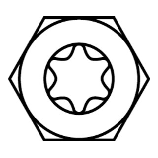 HECO-TOPIX-plus Tête hexagonale, hexagone + T-Drive, VG, A3K