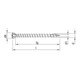 HECO-TOPIX-plus A2 3,5 x 40, Dielenschraube, Linsenkopf, T-Drive, VVG
