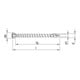 HECO-TOPIX-plus A2 3,5 x 40, vis pour planchers, tête fraisée bombée, T-Drive, FTV, 200 pcs. (HTP-S-FB-VFT-3,5x40/37)