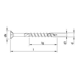 HECO-TOPIX-plus A2 Senkkopf, HECO-Drive, TG