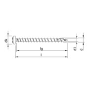HECO-TOPIX-plus A2 4,0 x 45, Rundkopf, Pozi-Drive, VVG-2