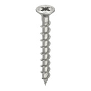 HECO-TOPIX-plus A2 4,5 x 40, Beschlagschraube, Senkkopf, Pozi-Drive, Variables Vollgewinde, blank, gleitbeschichtet