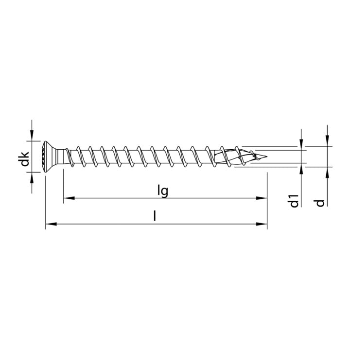 HECO-TOPIX-plus A2 4,5 x 50, Fassadenschraube, HECO-Drive, VVG