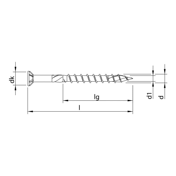 HECO-TOPIX-plus A2 5,0 x 40, Terrassenschr., Senkkopf, HECO-Drive, TG