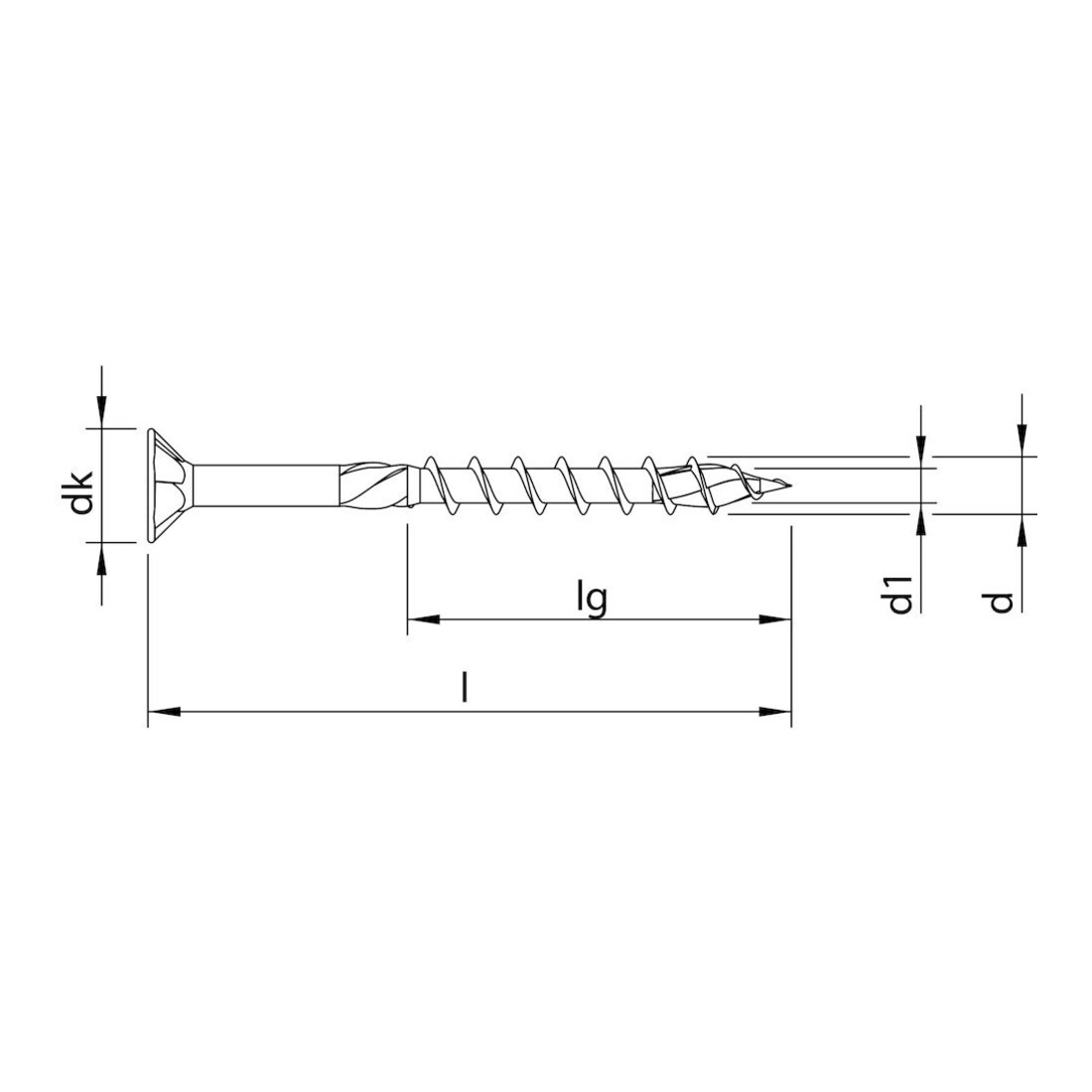 HECO-TOPIX-plus A2 6,0 x 180, Senkkopf, HECO-Drive, TG