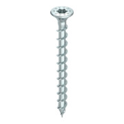 HECO-TOPIX-plus Beschlagschraube, Senkkopf mit Frästaschen, T-Drive, Vollgewinde, verzinkt blau, A3K-5