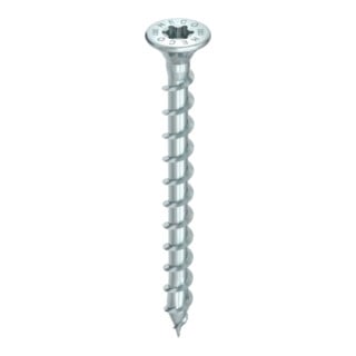 HECO-TOPIX-plus Beschlagschraube, Senkkopf mit Frästaschen, T-Drive, Vollgewinde, verzinkt blau, A3K