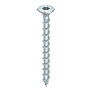 HECO-TOPIX-plus Beschlagschraube 3,5 x 40, Senkkopf mit Frästaschen, T-Drive, Vollgewinde, verzinkt blau, A3K