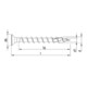 HECO-TOPIX-plus Beschlagschraube 4,5 x 40, Senkkopf, Pozi-Drive, Variables Vollgewinde, verzinkt blau, A3K-4