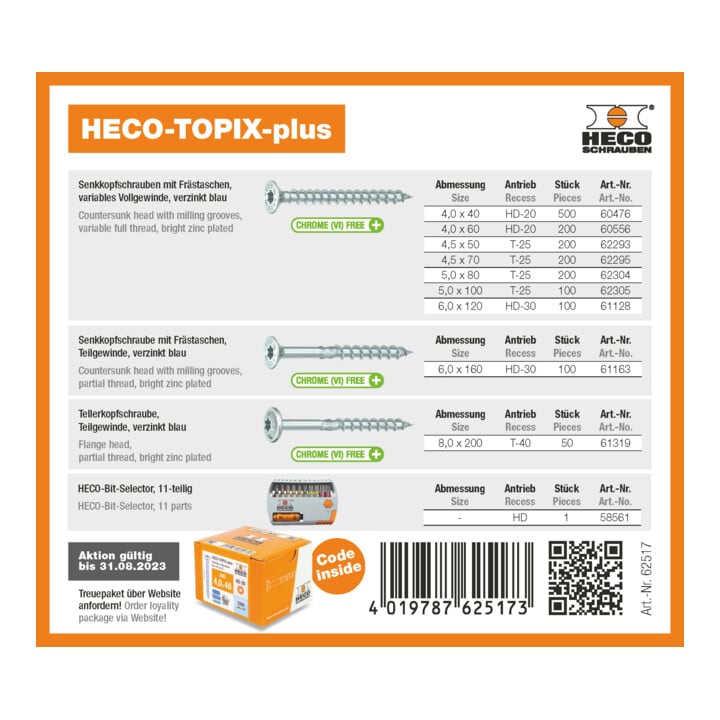 HECO-TOPIX-plus Profiset "Zimmerer"