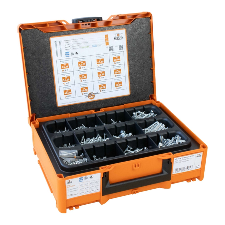 HECO-TOPIX-plus Sortimentskoffer 1760, HECO-Systainer3 M137 mit 1.760 Schrauben
