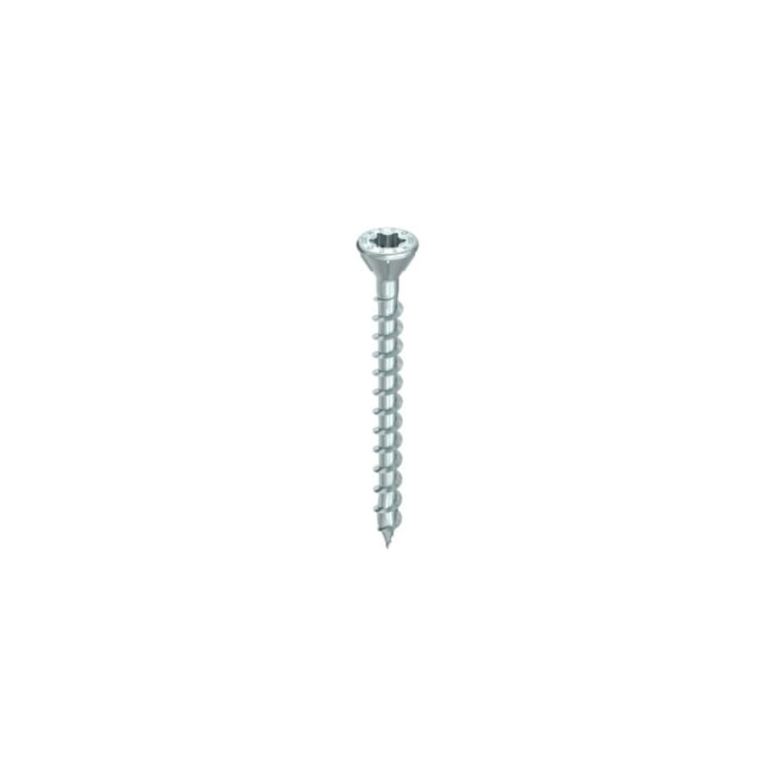 HECO Vis à tête fraisée TOPIX-plus TCS avec nervures de fraisage 60°, HECO-Drive, HD-30, filetage complet variable, zingué bleu, A3K
