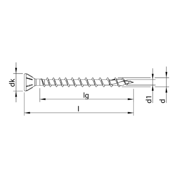 HECO-TOPIX-plus TCS 5,0 x 60, tête fraisée 60°, HD-30, FTV, A3K, 200 pcs.