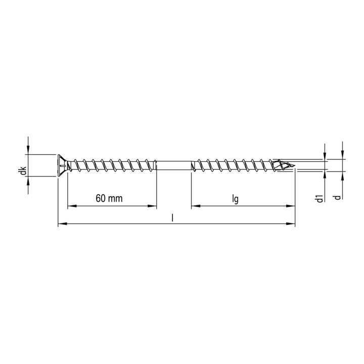 HECO-TOPIX-Therm 10,0 x 340, tête fraisée, T-Drive, FST, A2K, 50 pcs.