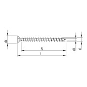 HECO-UNIX-plus 5,0 x 16, tête fraisée, T-Drive, FT, A2K, 1000 pcs.-3