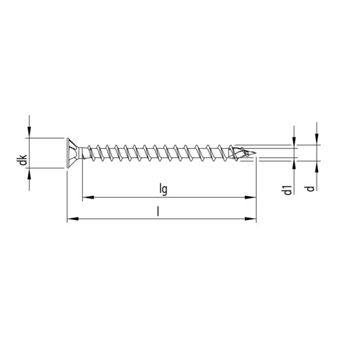 Heco UNIX-top 6,0 x 150 Senkkopf T-Drive VG A2K