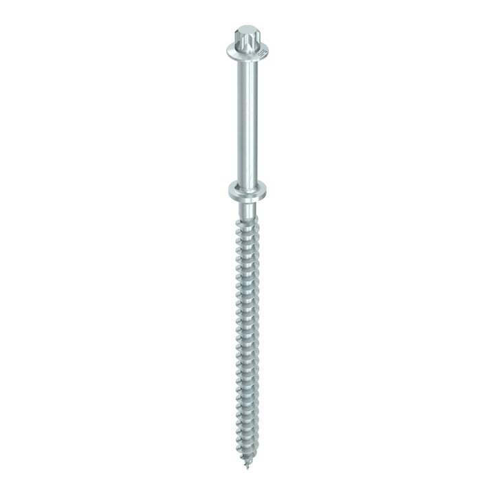 HECO-VB 7,5 x 100, tête VB-48, TX extérieur, FP, A2K, 100 pcs. (VB-48-7,5X100 gvz blau)
