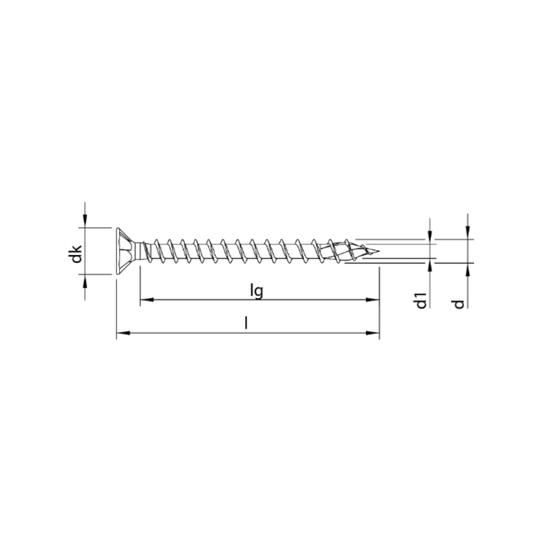 HECO Verlegeschraube TOPIX-plus 4,5 x 40, Senkkopf mit Frästaschen, HECO-Drive, Variables Vollgewinde, verzinkt blau, A3K