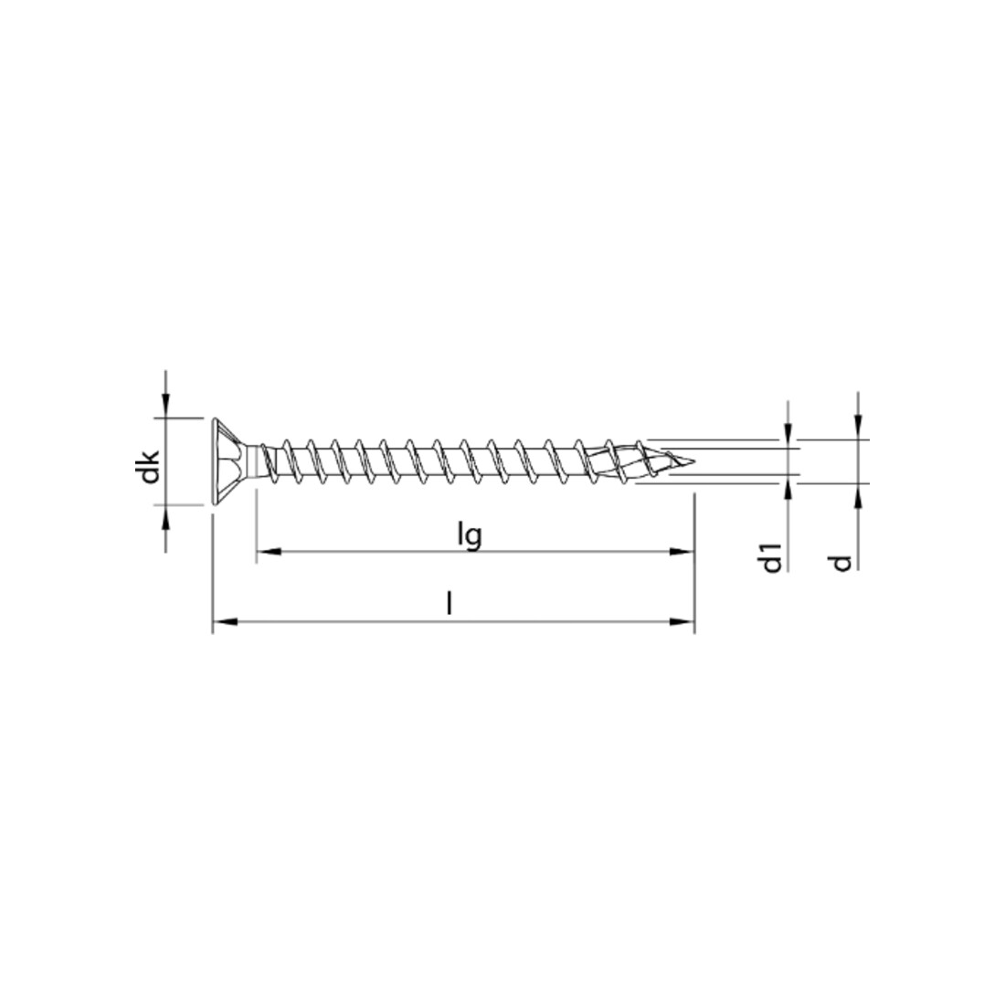 HECO Vite a testa svasata TOPIX-plus 4,0 x 40 con tasche fresate, HECO-Drive, filetto completo variabile, zincata blu, A3K