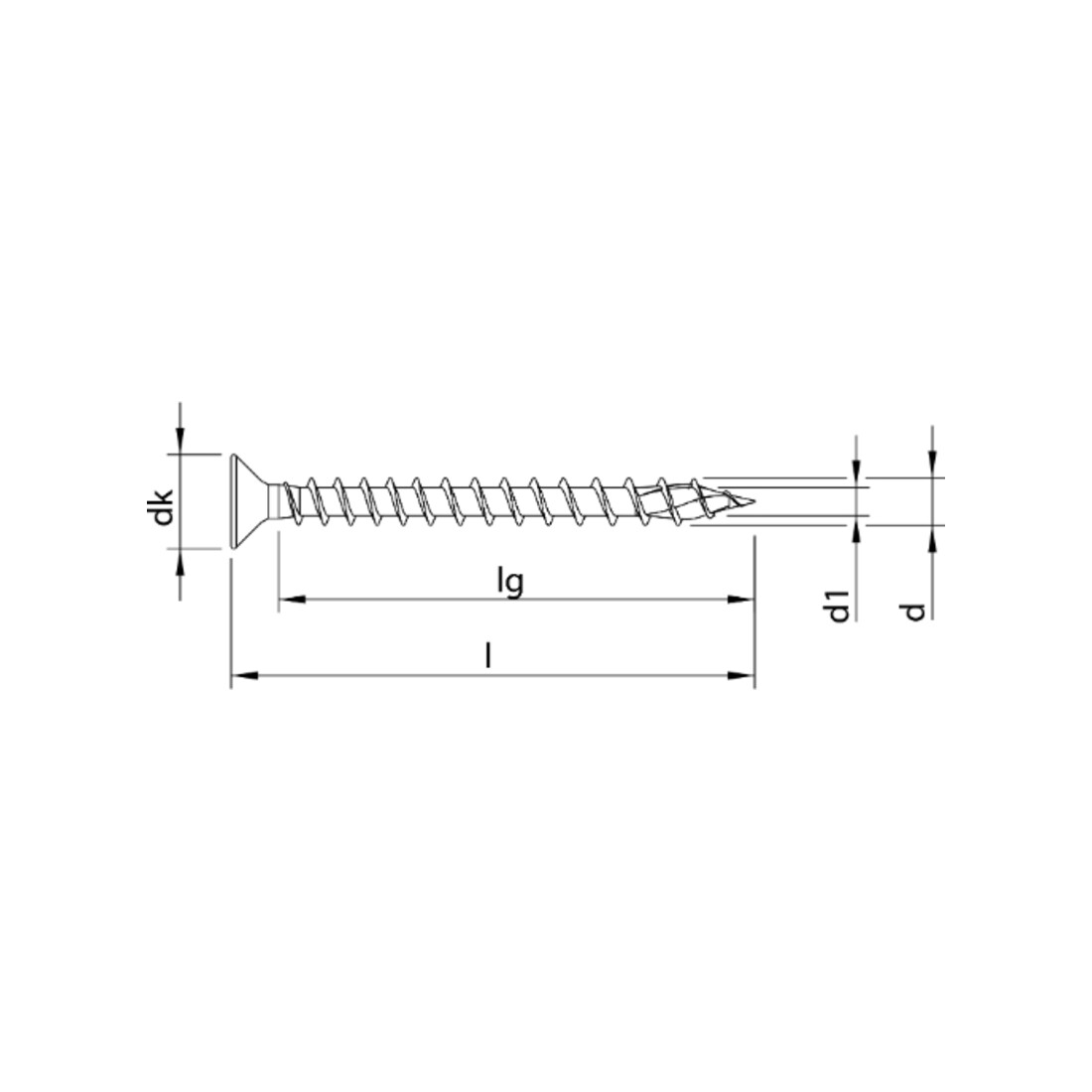 HECO Vite a testa svasata TOPIX-plus, T-Drive, filettatura totale, zincata blu, A3K