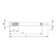 HECO-WS-T 7,0 x 153, tête fraisée cylindrique, T-Drive, FST, A2K, 50 pcs. (WS-T-7X153)-4