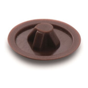 Heco Zierkappen Pozi-Drive PZD-3 Ø12mm rehbraun