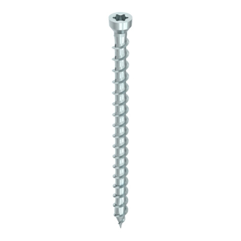 HECO Zylindersenkkopf TOPIX-plus 8,0 x 400, T-Drive, Vollgewinde, verzinkt blau, A3K
