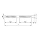 HECO Zylindersenkkopf WT-T 4,5 x 70, T-Drive, UK-Gewinde, Durocoat E15-2