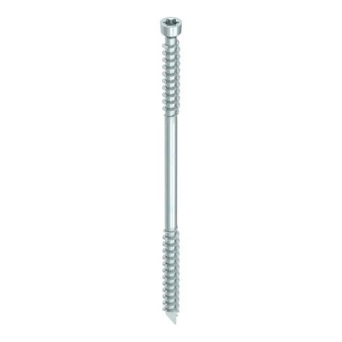 HECO Zylindersenkkopf WT-T 6,5 x 190, T-Drive, UK-Gewinde, verzinkt blau, A3K