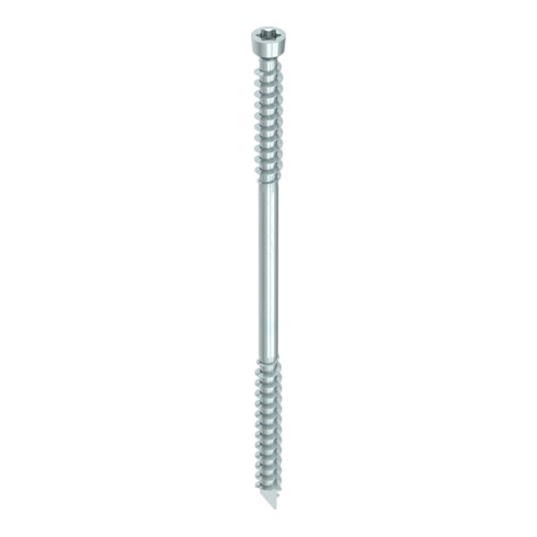 HECO Zylindersenkkopf WT-T 6,5 x 65, T-Drive, UK-Gewinde, verzinkt blau, A3K