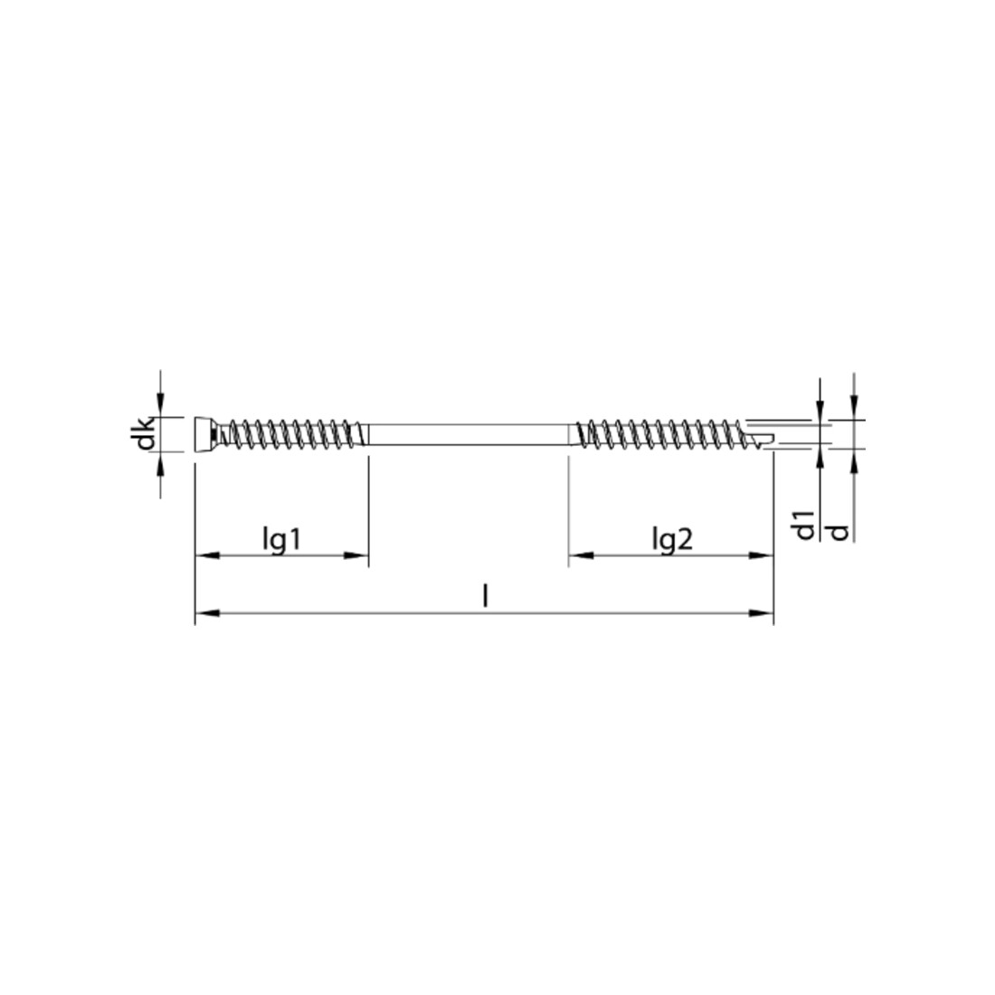 HECO Zylindersenkkopf WT-T, T-Drive, UK-Gewinde, verzinkt blau, A3K