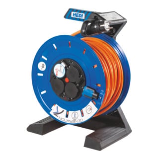 HEDI Avvolgicavo interamente in plastica per F, B, PL e CZ G7, Modello: 40B2