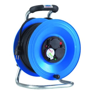 HEDI Enrouleur de câble plastique, fiche type E H07RN-F 3G2,5