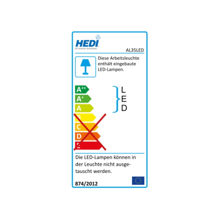 HEDI Lampe de surface à LED 35 W