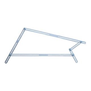 Hedue Gabarit d'angle pour escaliers 48 rails T512